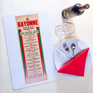 Set de table fêtes de Bayonne 1932