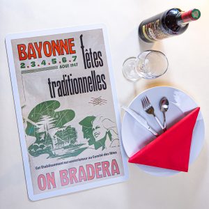 1947 Set de table fêtes de Bayonne