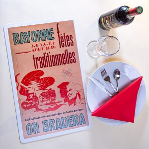 1949 Set de table fêtes de Bayonne