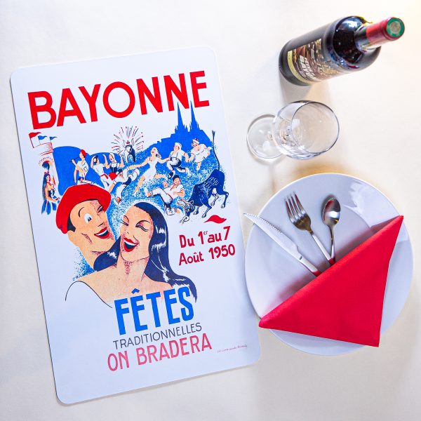 1950 Set de table fêtes de Bayonne
