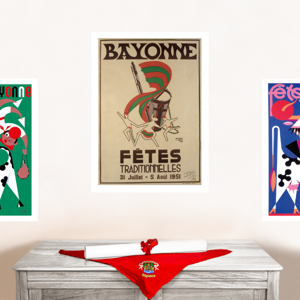 1951 affiche Fêtes de Bayonne