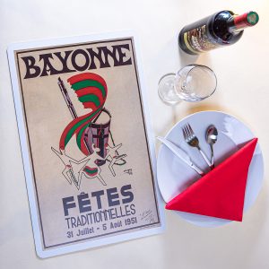 1951 Set de table fêtes de Bayonne