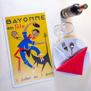 1954 Set de table fêtes de Bayonne