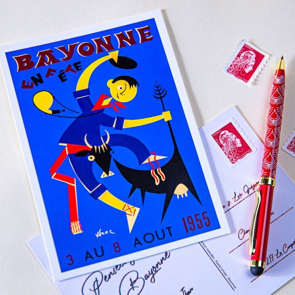 Carte postale Fêtes de Bayonne 1955