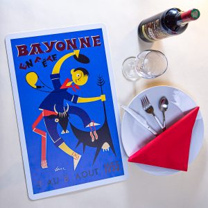 1955 Set de table fêtes de Bayonne