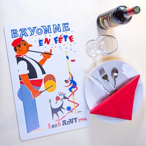 1956 Set de table fêtes de Bayonne