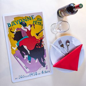 1958 Set de table fêtes de Bayonne
