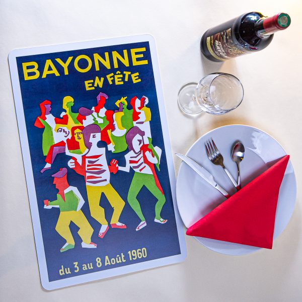 1960 Set de table fêtes de Bayonne
