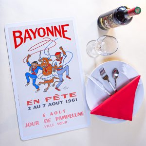 1961 Set de table fêtes de Bayonne