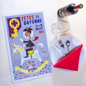 1965 Set de table fêtes de Bayonne