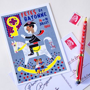 Carte postale Fêtes de Bayonne 1966