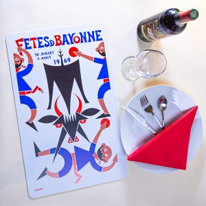 1969 Set de table fêtes de Bayonne