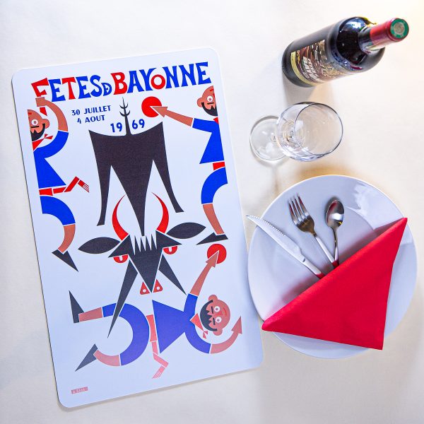 1969 Set de table fêtes de Bayonne