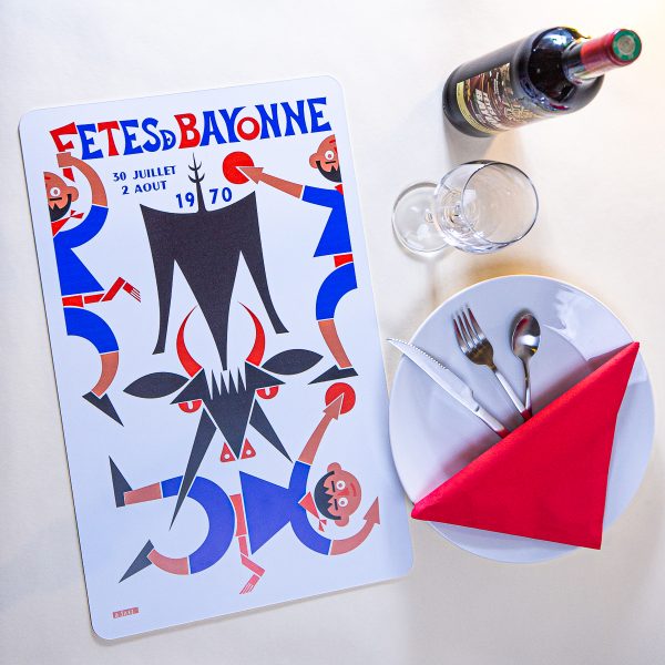 1970 Set de table fêtes de Bayonne
