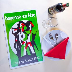 1973 Set de table fêtes de Bayonne