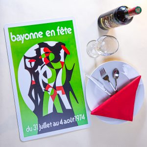 1974 Set de table fêtes de Bayonne