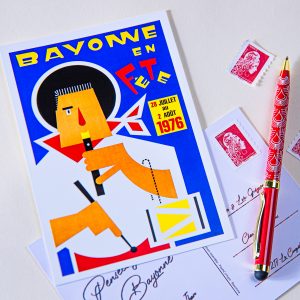 1976 cartes postale des fêtes de Bayonne