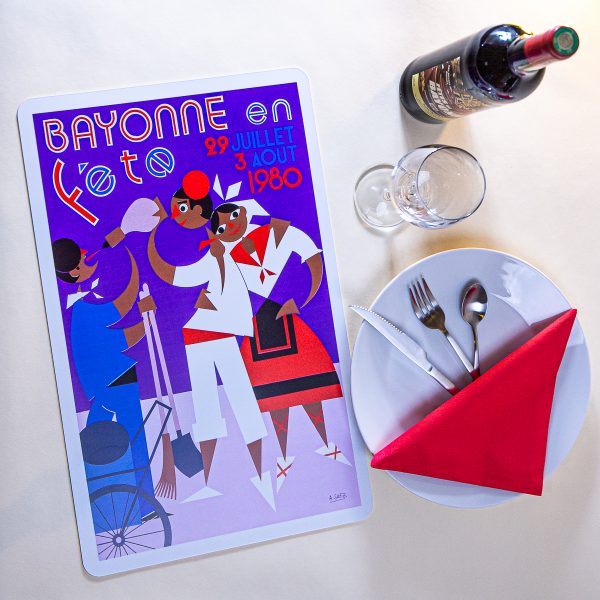 1980 Set de table fêtes de Bayonne