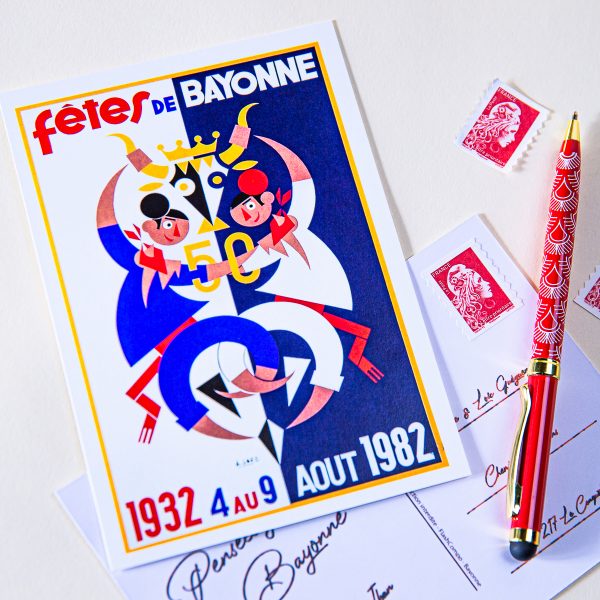 Carte postale Fêtes de Bayonne 1982