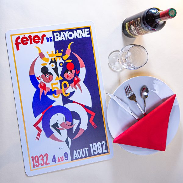 1982 Set de table fêtes de Bayonne