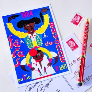 Carte postale Fêtes de Bayonne 1984