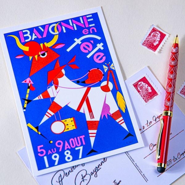 Carte postale Fêtes de Bayonne 1987