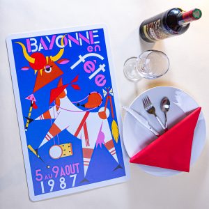 Set de table fêtes de Bayonne 1987