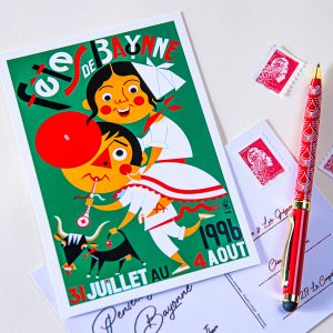Carte postale Fêtes de Bayonne 1996