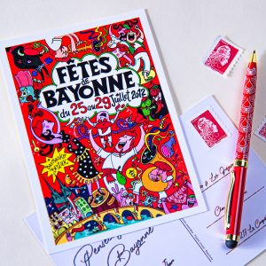 2012 carte postal fêtes de Bayonne