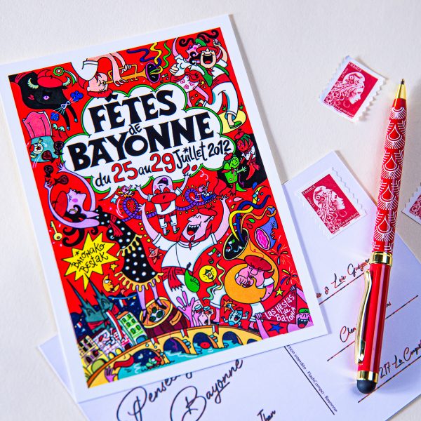 2012 carte postal fêtes de Bayonne