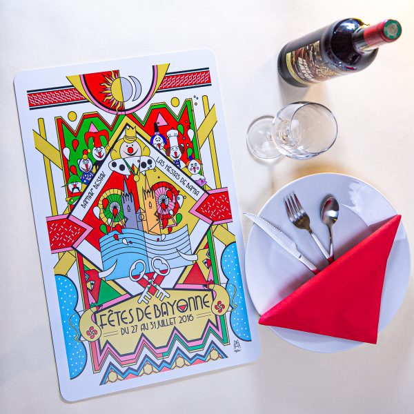 Set de table fêtes de Bayonne 2016
