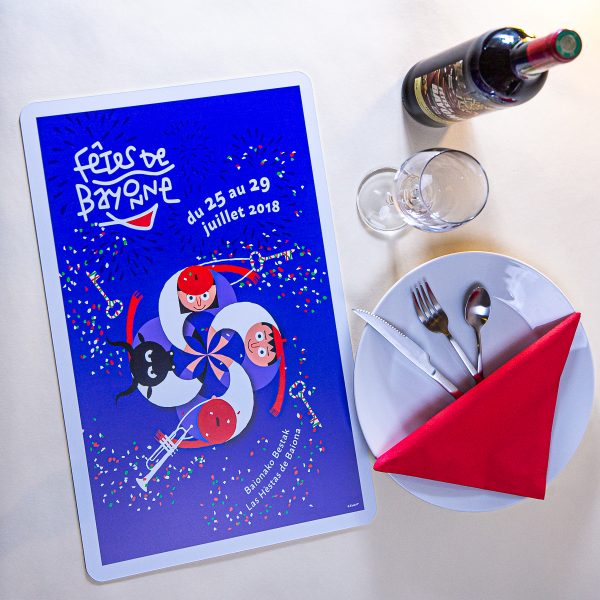 Set de table fêtes Bayonne 2018