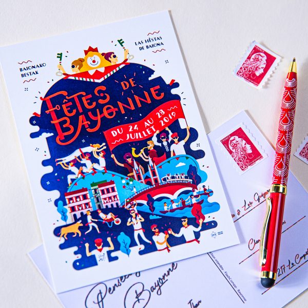 Carte postale Fêtes de Bayonne 2019