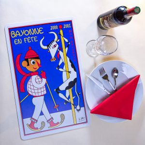 Nouvel an 2000-2001 Set de table fêtes ot bayonne