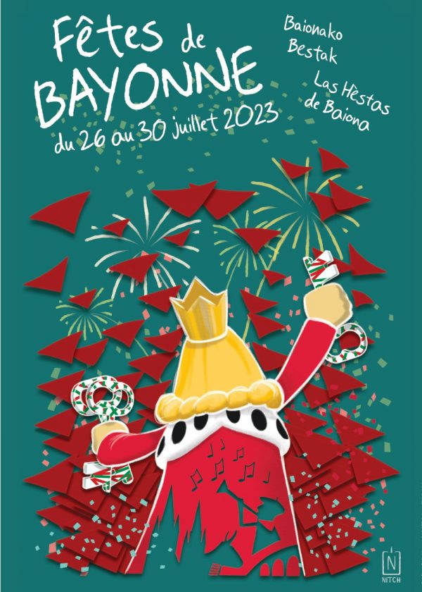 Affiche officielle des Fêtes de Bayonne 2023