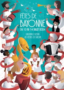Affiche officielle des Fêtes de Bayonne 2024